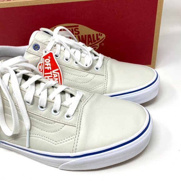 💖MEGA SALE💖VANS Old Skool Butter Leather White Shoes Women's VN0A4U3B2NU - Picture 8 of 9